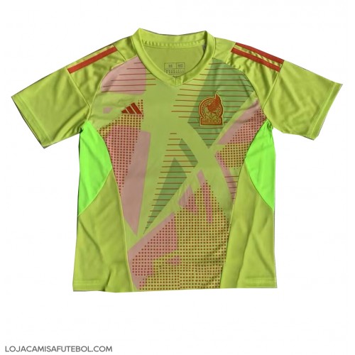 Camisa de Futebol México Goleiro Equipamento Principal Copa America 2024 Manga Curta